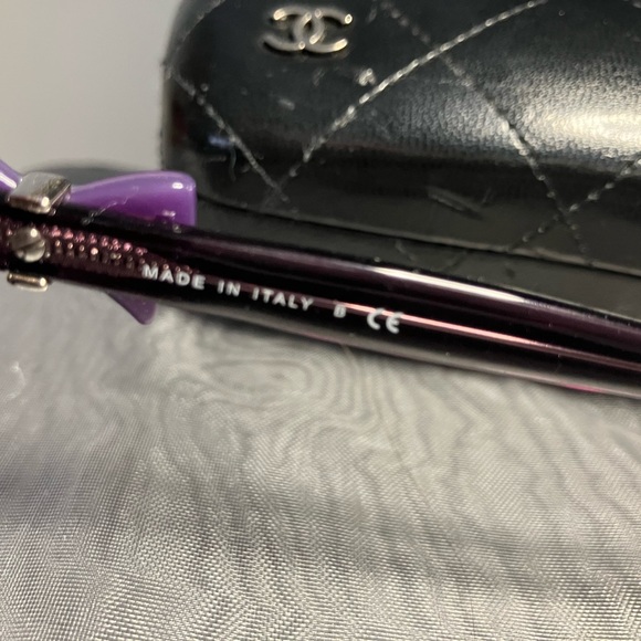 CHANEL Ribbon Coco Mark Sunglasses.  RARE!  EUC - Picture 5 of 10